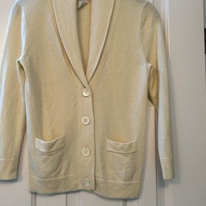 J Crew Cashmere shawl Collar Sweater